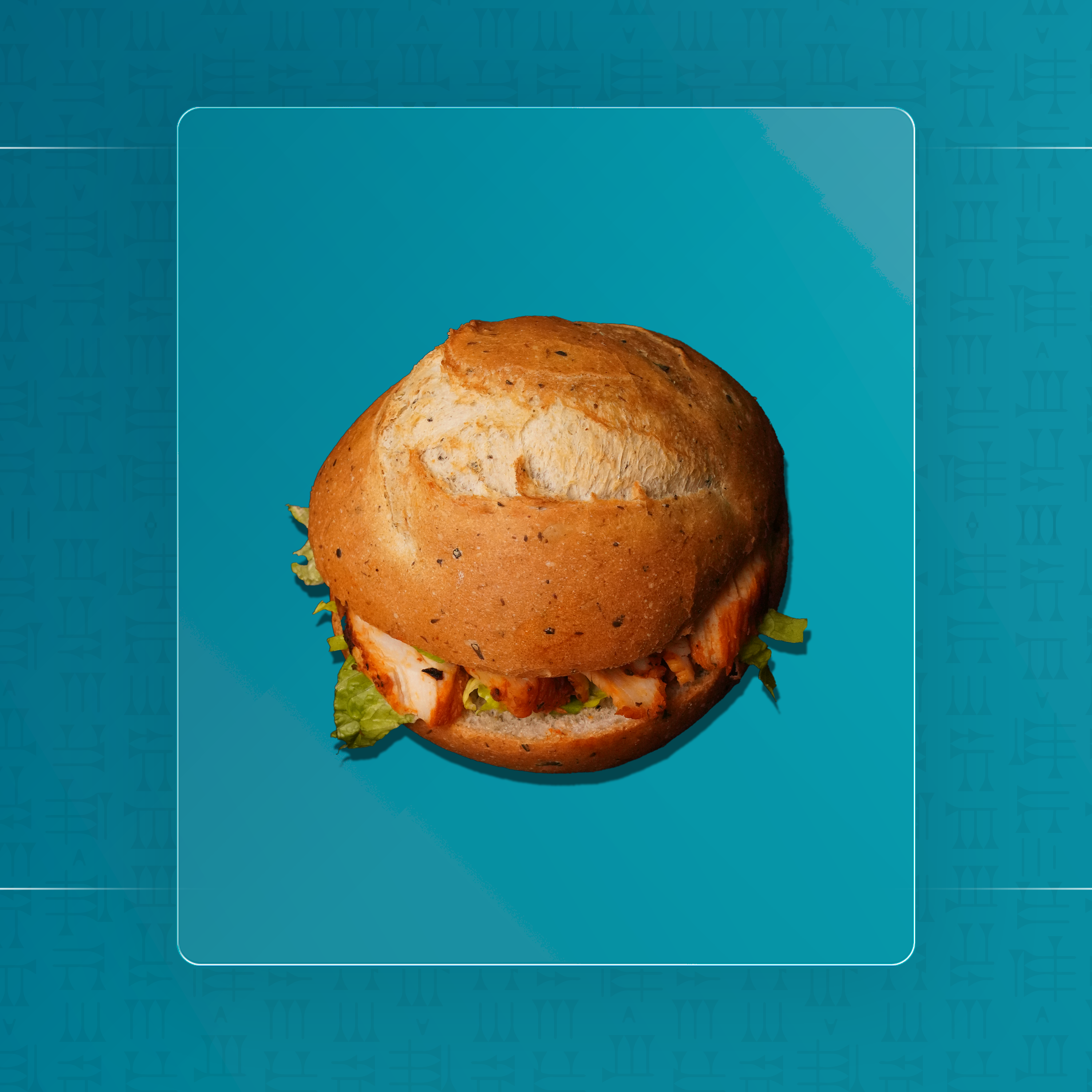 ساندويش دجاج مشوي بالاعشاب