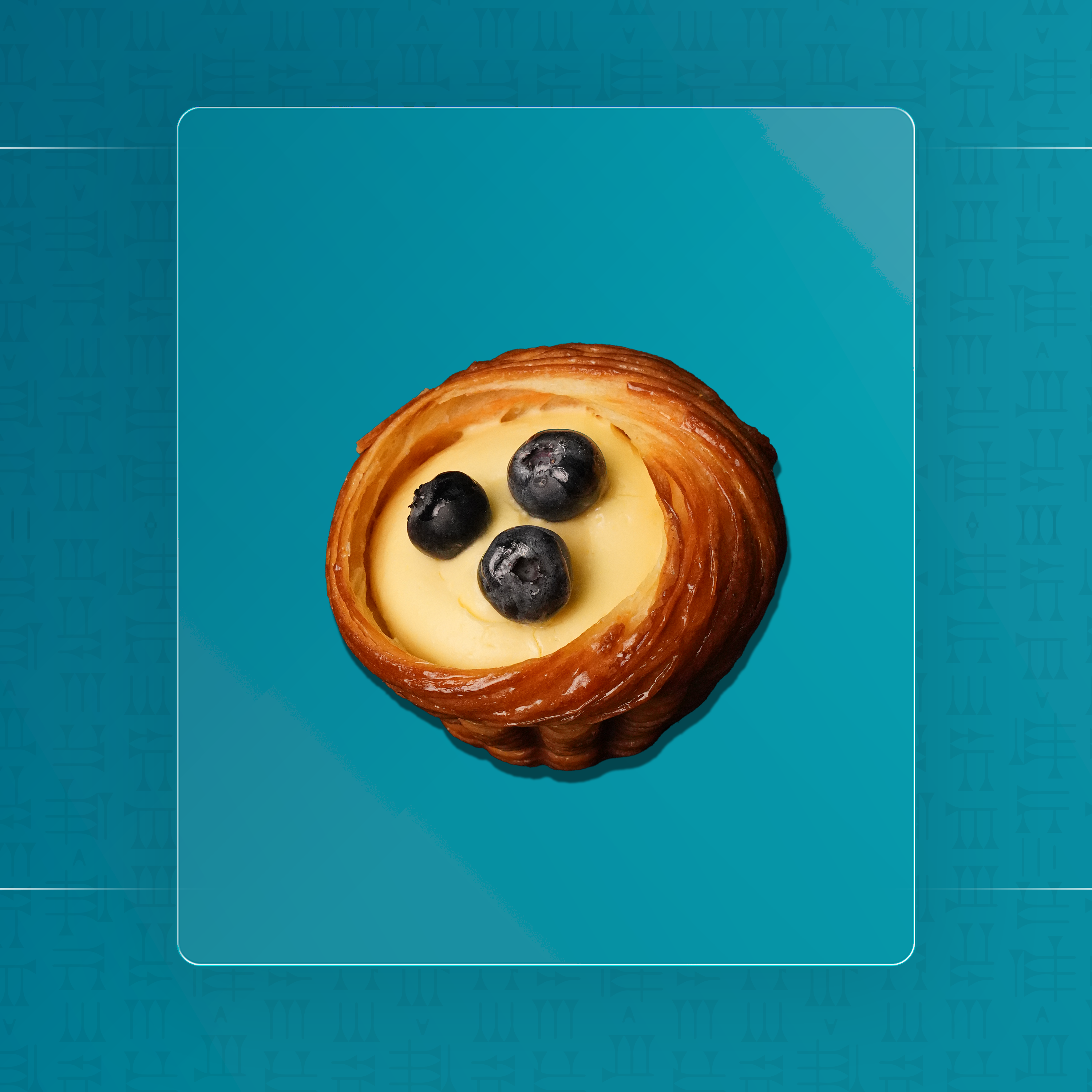 دنش بلوبيري مع كريمة الباتسير