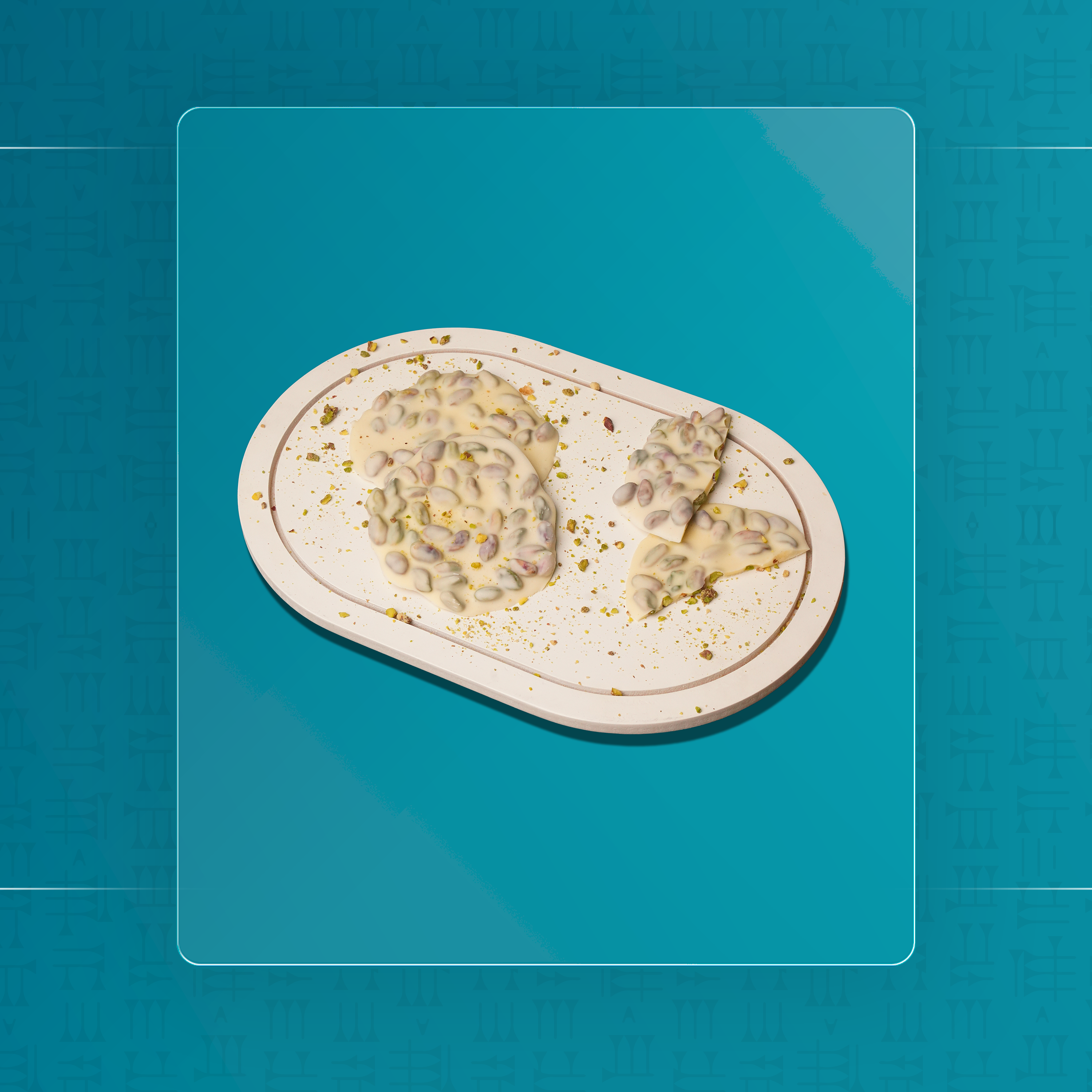 اسات حلبي مغطسة بالشوكولا البلجيكية البيضاء